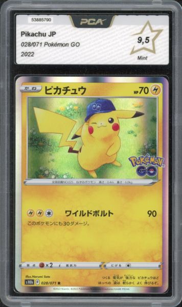 2022 Pokemon GO Pikachu - Holo PCA 9.5 