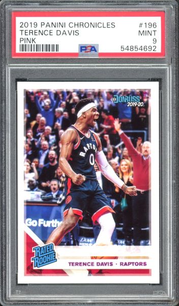2019 Panini Chronicles Terence Davis - Pink PSA 9 