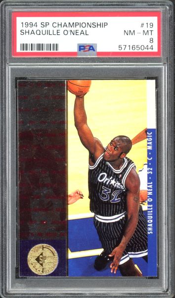 1994 SP Championship Shaquille O'Neal PSA 8 