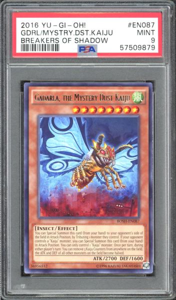 2016 Yu-Gi-Oh! Breakers of Shadow GDRL/ Mystery Dust Kaiju PSA 9 