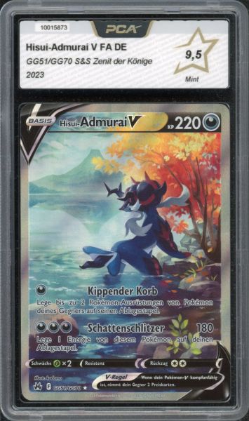 2023 Pokemon Sword & Shield Hisui-Admurai V FA PCA 9.5 