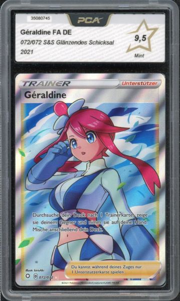 2021 Pokemon Sword & Shield Geraldine FA PCA 9.5 