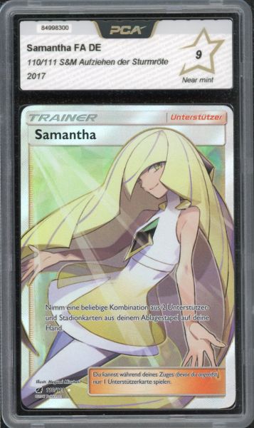 2017 Pokemon Sun & Moon Samantha FA PCA 9 