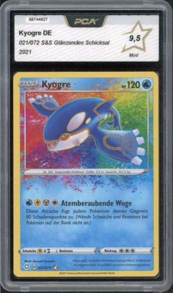 2021 Pokemon Sword & Shield Kyogre PCA 9.5 