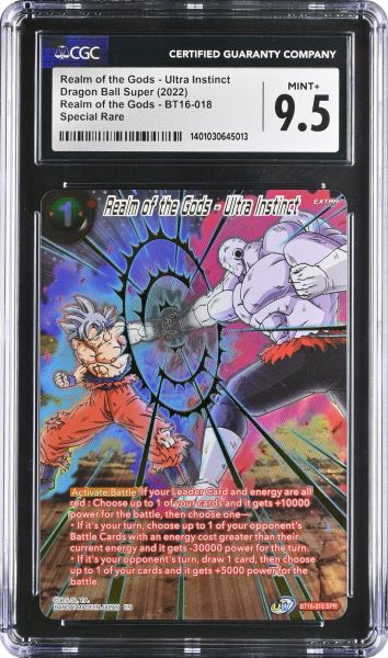 2022 DBS Realm of the Gods Realm of the Gods - Ultra Instinct - Special Rare CGC 9.5 