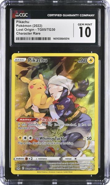 2022 Pokemon Sword & Shield Pikachu - Character Rare CGC 10 