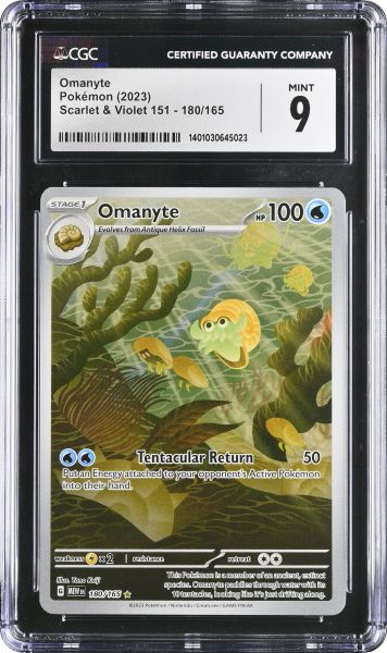 2023 Pokemon Scarlet & Violet Omanyte CGC 9 