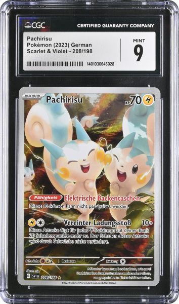 2023 Pokemon Scarlet & Violet Pachirisu CGC 9 