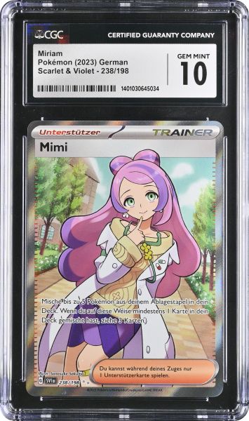 2023 Pokemon Scarlet & Violet Miriam CGC 10 