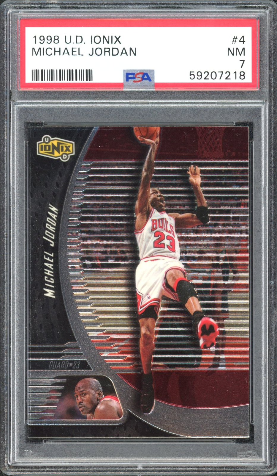 1998 Upper Deck Ionix Michael Jordan PSA 7 - ShinyRare
