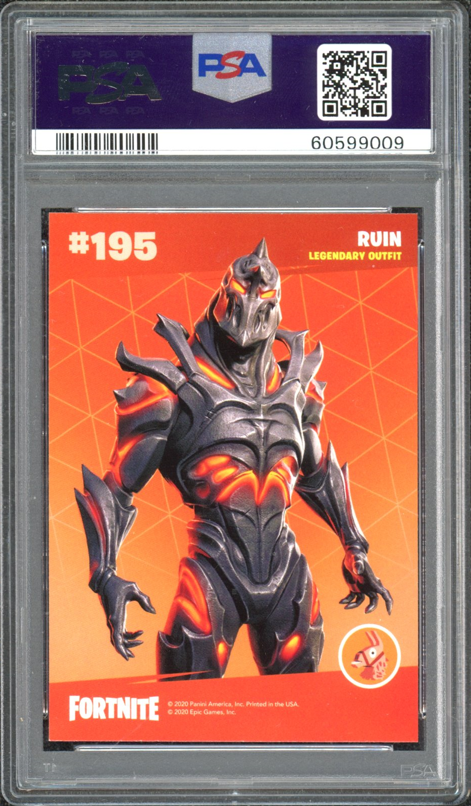 graded fortnite cards Panini Fortnite Series 1 - Black Knight #252 Crystal Shard main image 1