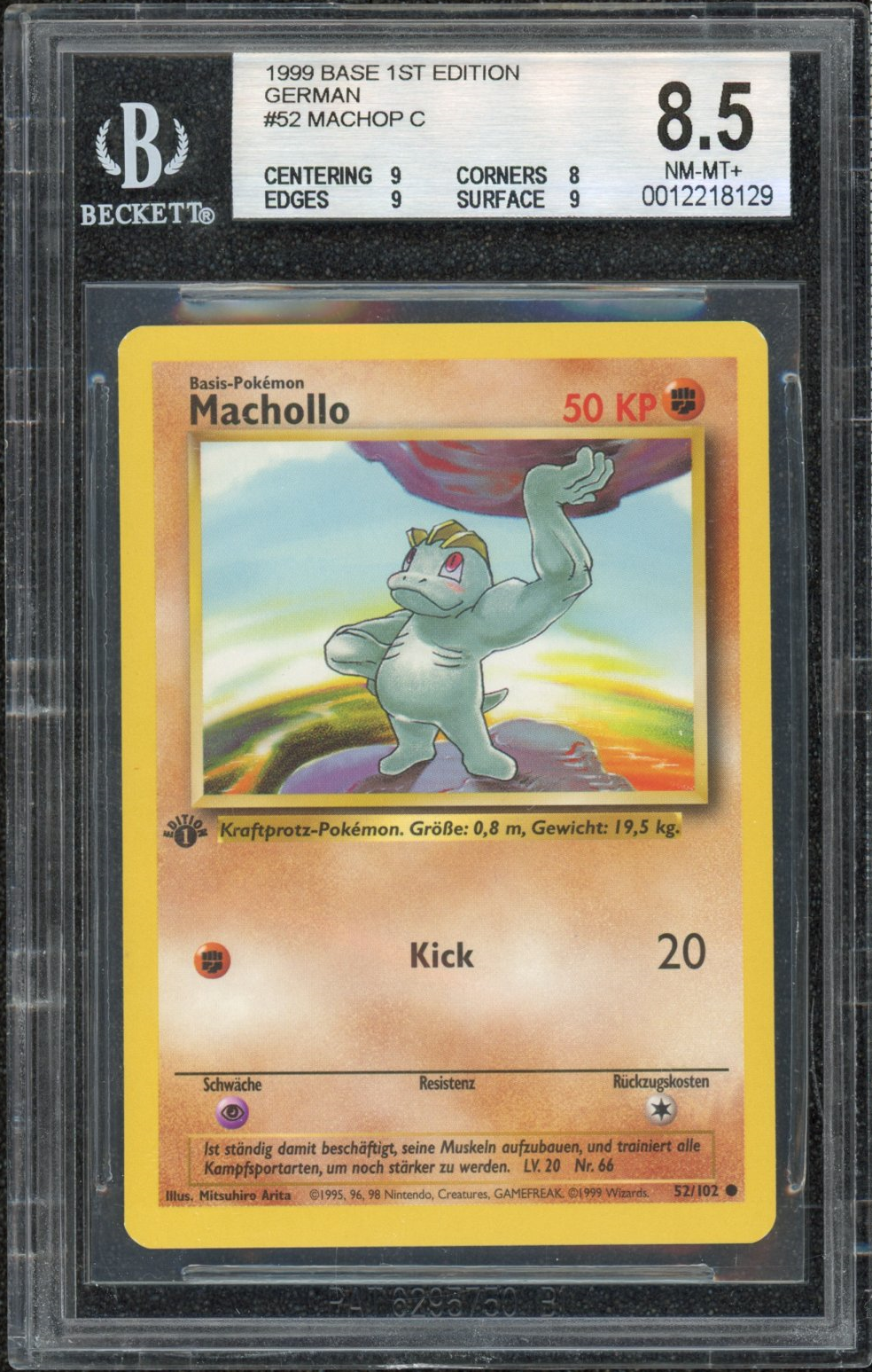 machop basic pokemon card value Giovanni's - Gym Challenge Pokmon 72/132 [F] Low Kick (20) Pokemon Base Set Common Machop