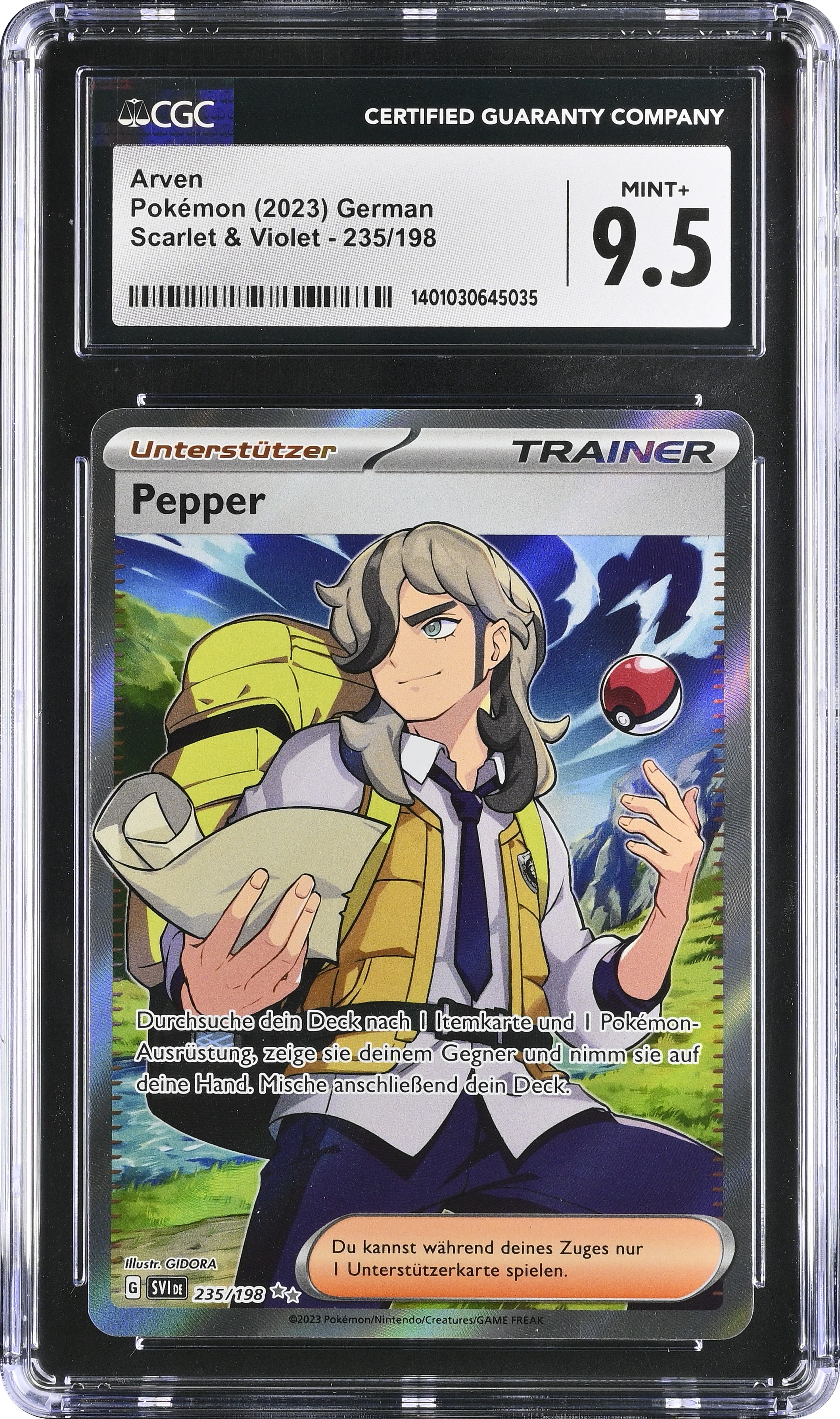 Pokemon Scarlet & Violet Ultra Rare Arven #235/198 Pokemon Scarlet & Violet Ultra Rare Arven #235/198